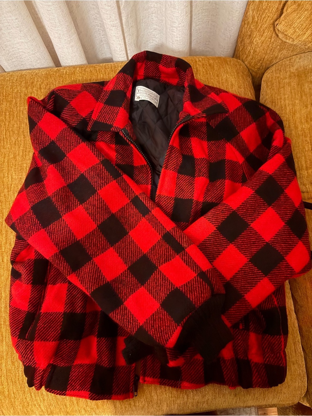 Vintage Pendleton Buffalo Plaid Zip-Up jacket